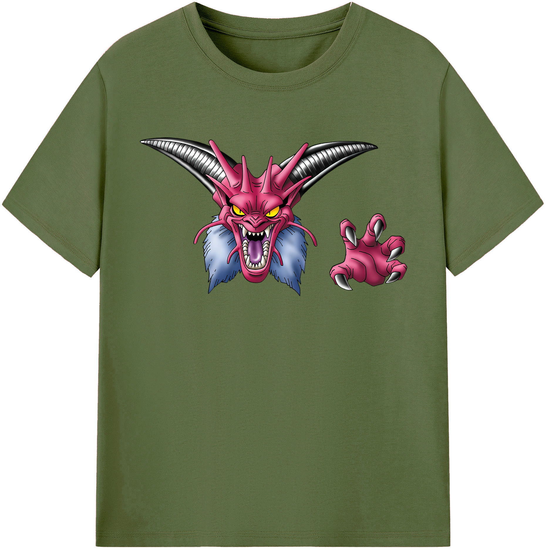 （画像用） ドラゴンクエスト Doragon Kuesuto Dragon Quest 綿100％半袖Tシャツ（フロントプリント）
